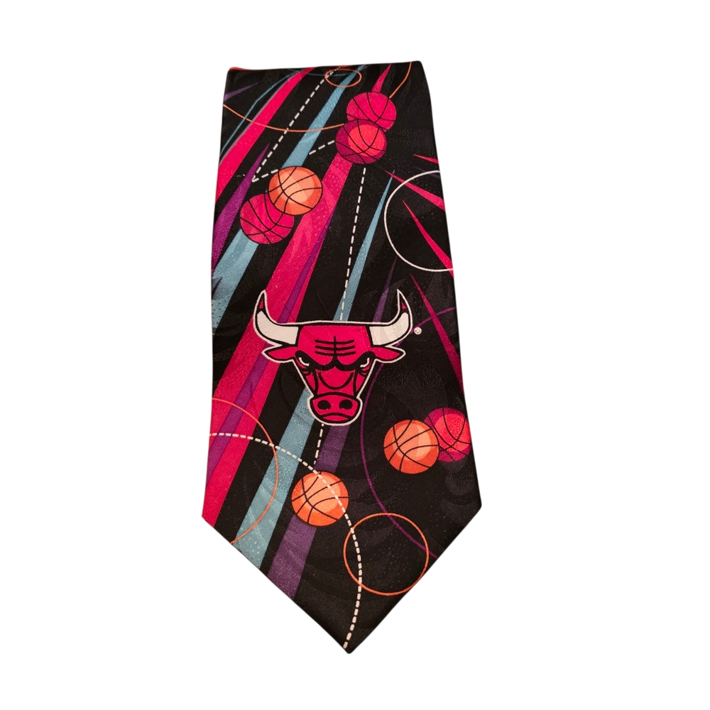 Vintage Chicago Bulls Basketball Tie with Bulls Logo